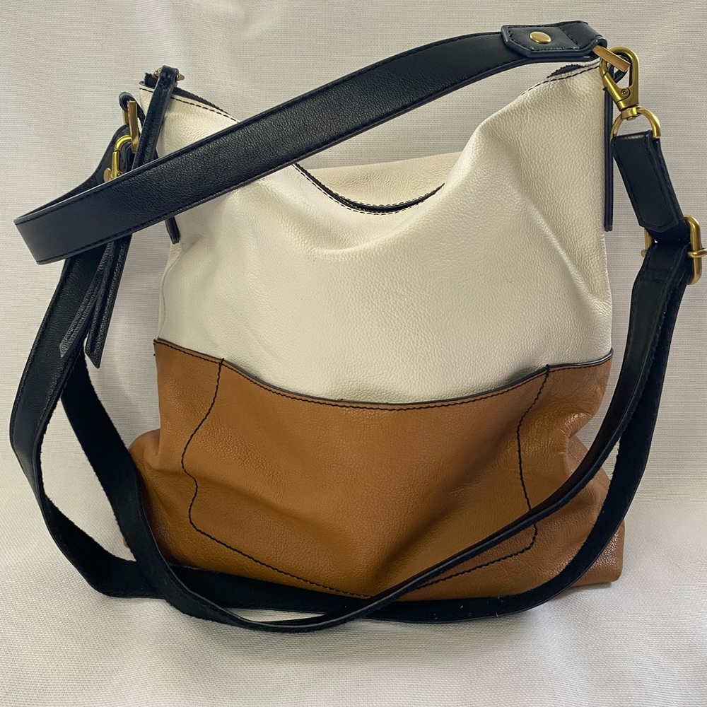 Colorblock Fossil Satchel